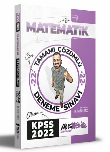 Hocawebde 2022 KPSS Matematik Tamamı Çözümlü 22 Deneme