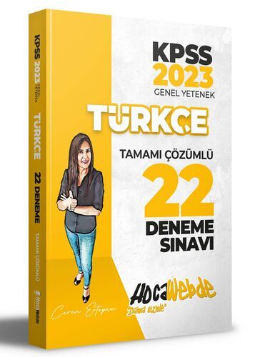 Hocawebde 2023 KPSS Türkçe Tamamı Çözümlü 22 Deneme