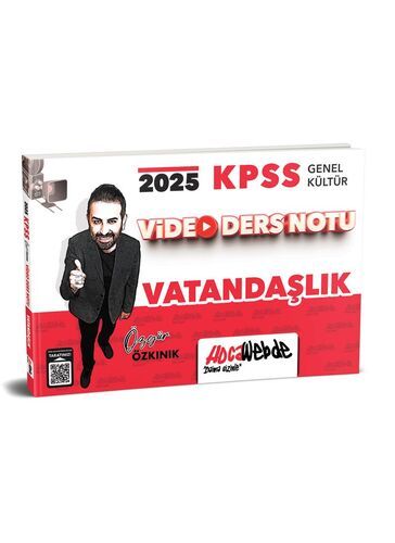 HocaWebde Yayınları 2025  KPSS Genel Kültür Vatandaşlık Video Ders Notu