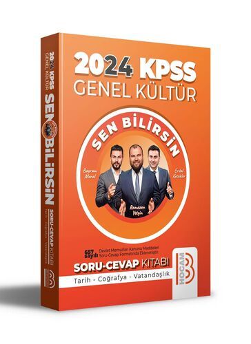 KPSS 2024 Genel Kültür Sen Bilirsin Tarih-Coğrafya-Vatandaşlık Soru Cevap Kitabı Benim Hocam Yayınları