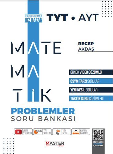 Master Hocam TYT-AYT Yeni Nesil Matematik Problemler Soru Bankası