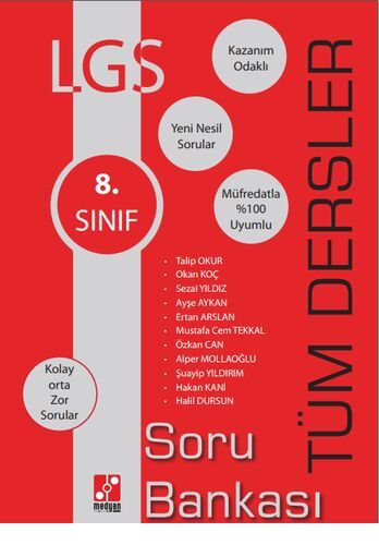 MEDYAN YAYINLARI  8. SINIF TÜM DERSLER SORU BANKASI