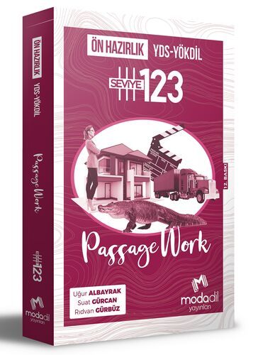 Modadil Yayınları YDS-YÖKDİL Passage Work Ön Hazırlık Seviye 1-2-3