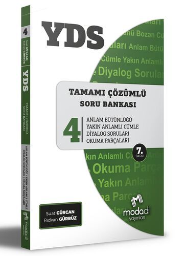 Modadil Yayınları YDS Tamamı Çözümlü Soru Bankası Serisi 4