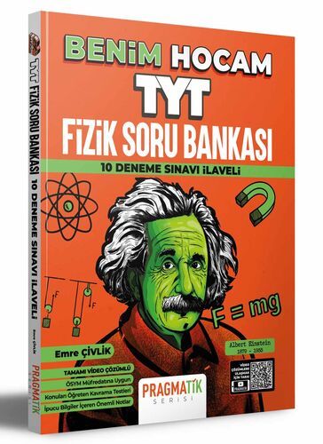 TYT Fizik Soru Bankası 10 Deneme Sınavı İlaveli Pragmatik Serisi Benim Hocam Yayınları