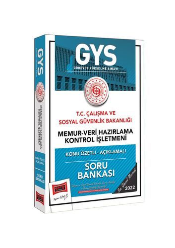 Yargı Yayınları T.C Çalışma Ve Sosyal Güvenlik Bakanlığı Memur-Veri Hazırlama Kontrol İşletmeni Kadrosu İçin Konu Özetli Açıklam