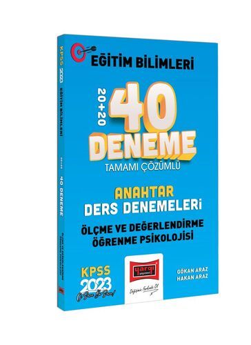 Yargı Yayınları 2023 KPSS Eğitim Bilimleri Ölçme Değerlendirme ve Öğrenme Psikolojisi Anahtar  Tamamı Çözümlü 40 Deneme Sınavı