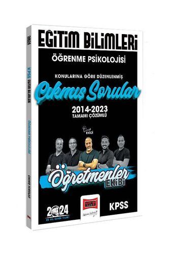 Yargı Yayınları 2024 KPSS Eğitim Bilimleri Öğretmenler Ekibi Öğrenme Psikolojisi Konularına Göre Düzenlenmiş Çıkmış Sorular