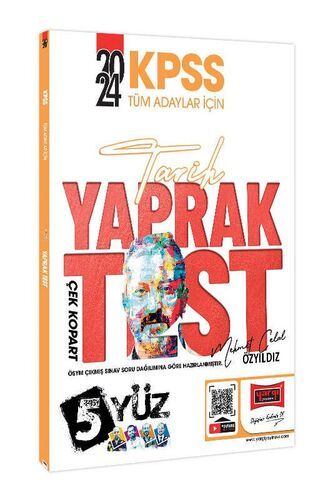 Yargı Yayınları 2024 KPSS Tüm Adaylar İçin 5Yüz Tarih Çek Kopart Yaprak Test