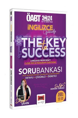 Yargı Yayınları 2024 ÖABT İngilizce Öğretmenliği The Key To Cloze Test And Paragraph Questions Tamamı Detaylı Çözümlü Soru Banka