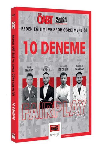 Yargı Yayınları 2024 ÖABT Beden Eğitimi ve Spor Öğretmenliği Fairplay 10 Deneme