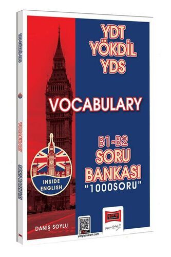 Yargı Yayınları 2024 YDT YÖKDİL YDS Vocabulary (Kelime) B1-B2 Soru Bankası (1000 Soru)