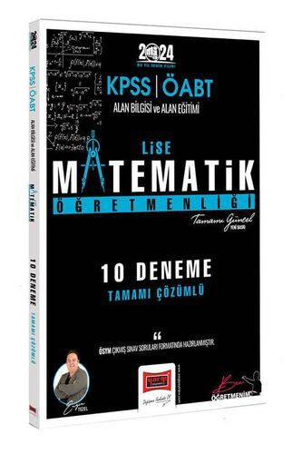 Yargı Yayınları 2024 ÖABT Lise Matematik Öğretmenliği 10 Deneme sınavı