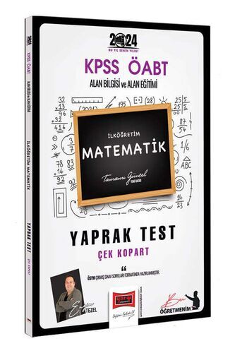 Yargı Yayınları 2024 ÖABT İlköğretim Matematik Öğretmenliği Yaprak Test