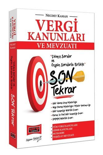 Yargı Yayınları Vergi Kanunları ve Mevzuatı Son Tekrar