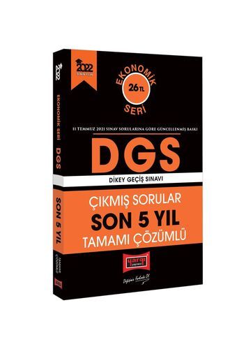 Yargı Yayınları 2022 DGS Ekonomik Seri Son 5 Yıl Tamamı Çözümlü Çıkmış Sorular