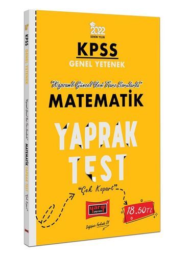 Yargı Yayınları 2022 KPSS Lisans GY Matematik Yaprak Test