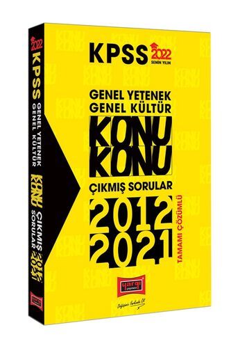 Yargı Yayınları 2022 KPSS Genel Yetenek Genel Kültür Konu Konu Tamamı Çözümlü Çıkmış Sorular