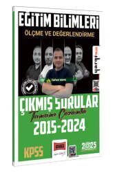 Yargı Yayınları 2025 KPSS Eğitim Bilimleri Ölçme ve Değerlendirme Tamamı Çözümlü Çıkmış Sorular