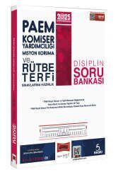 Yargı Yayınları 2025 PAEM Komiser Yardımcılığı Misyon Koruma ve Rütbe Terfi Sınavlarına Hazırlık Disiplin Soru Bankası