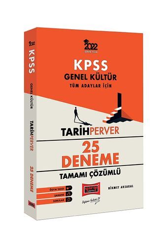 Yargı Yayınları 2022 KPSS Genel Kültür TarihPerver Tamamı Çözümlü 25 Deneme