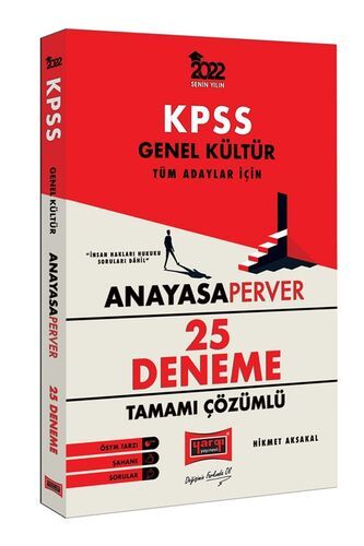 Yargı Yayınları 2022 KPSS Genel Kültür AnayasaPerver Tamamı Çözümlü 25 Deneme