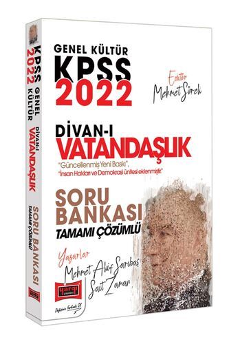 Yargı Yayınları 2022 KPSS Genel Kültür Divan-ı Vatandaşlık Tamamı Çözümlü Soru Bankası