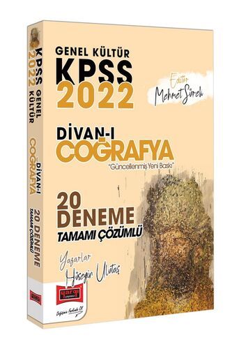 Yargı Yayınları 2022 KPSS Genel Kültür Divanı Coğrafya Tamamı Çözümlü 20 Deneme