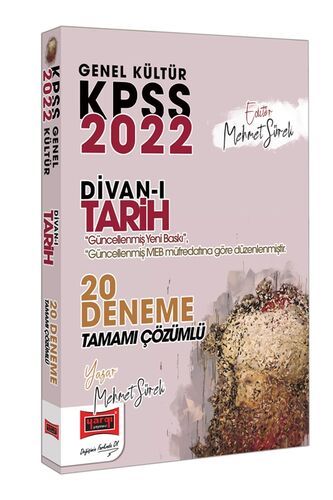 Yargı Yayınları 2022 KPSS Genel Kültür Divanı Tarih Tamamı Çözümlü 20 Deneme