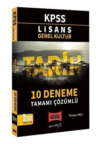 Yargı Yayınları 2022 KPSS Lisans Genel Kültür Tarih Tamamı Çözümlü 10 Deneme