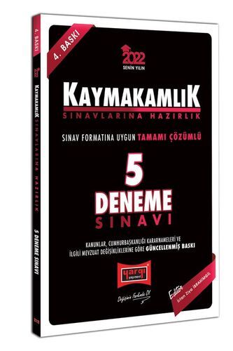 Yargı Yayınları 2022 Kaymakamlık Tamamı Çözümlü 5 Deneme