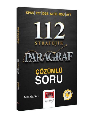 Yargı Yayınları 2023 KPSS TYT DGS ALES MSÜ AYT 112 Stratejik Paragraf Çözümlü Soru Bankası