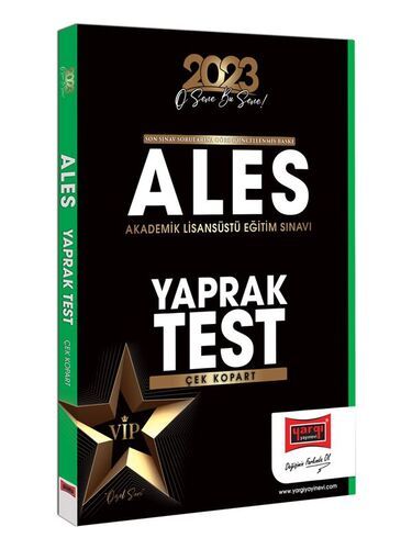 Yargı Yayınları 2023 ALES Çek Kopart Yaprak Test