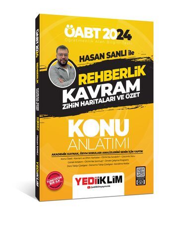 Yediiklim 2024 ÖABT Hasan Sanlı İle Rehberlik Kavram Zihin Haritaları Ve Özet Konu Anlatımı 