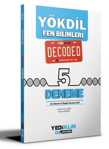 Yediiklim Yayınları YÖKDİL Fen Bilimleri Decoded 5 Deneme