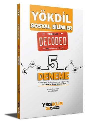 Yediiklim Yayınları YÖKDİL Sosyal Bilimler Decoded 5 Deneme