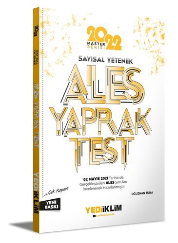 Yediiklim Yayınları 2022 Ales Sayısal Yetenek Çek Kopart Yaprak Test