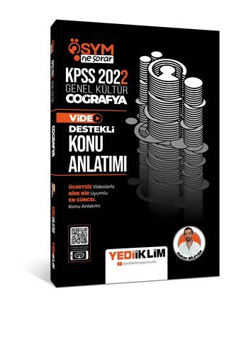 Yediiklim Yayınları 2022 KPSS Genel Kültür ÖSYM Ne Sorar Coğrafya Video Destekli Konu Anlatımı