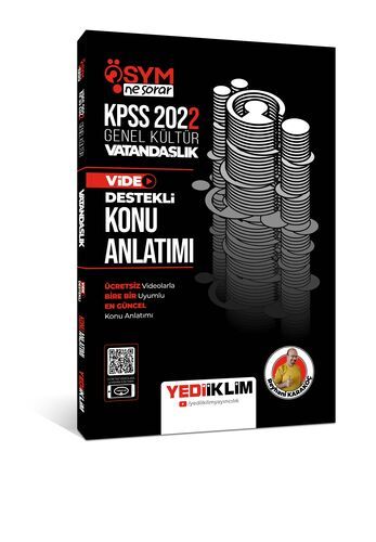 Yediiklim Yayınları 2022 KPSS Genel Kültür ÖSYM Ne Sorar Vatandaşlık Video Destekli Konu Anlatımı