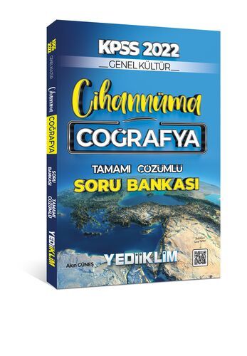 Yediiklim Yayınları 2022 KPSS Cihannüma Genel Kültür Coğrafya Tamamı Çözümlü Soru Bankası