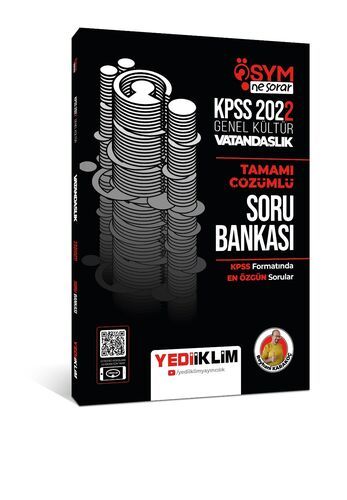 Yediiklim Yayınları 2022 KPSS Genel Kültür Ösym Ne Sorar Vatandaşlık Tamamı Çözümlü Soru Bankası