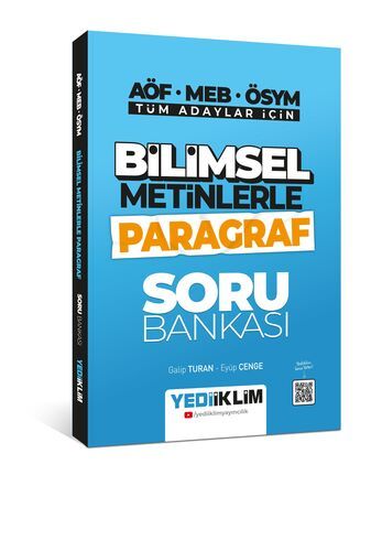 Yediiklim Yayınları Tüm Adaylar İçin Bilimsel Metinlerle Paragraf Soru Bankası