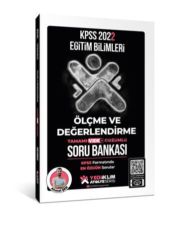 Yediiklim Yayınları 2022 KPSS Eğitim Bilimleri Atölye Serisi Ölçme ve Değerlendirme Tamamı Video Çözümlü Soru Bankası