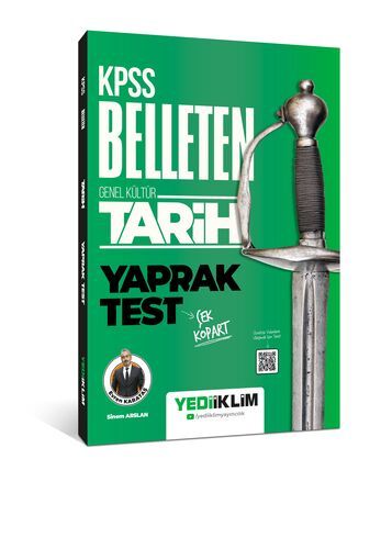 Yediiklim Yayınları KPSS Genel Kültür Belleten Tarih Çek Kopart Yaprak Test