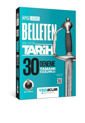 Yediiklim Yayınları KPSS Lisans Genel Kültür Belleten Tarih Tamamı Çözümlü 30 Deneme