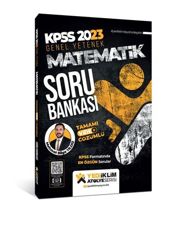 Yediiklim Yayınları 2023 KPSS Genel Yetenek Atölye Serisi Matematik Tamamı Video Çözümlü Soru Bankası