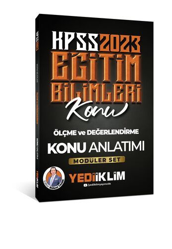 Yediiklim Yayınları 2023 KPSS Eğitim Bilimleri Ölçme ve Değerlendirme Konu Anlatımı (Modüler Set İçerisindeki)