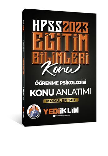 Yediiklim Yayınları 2023 KPSS Eğitim Bilimleri Öğrenme Psikolojisi Konu Anlatımı  (Modüler Set İçerisindeki)