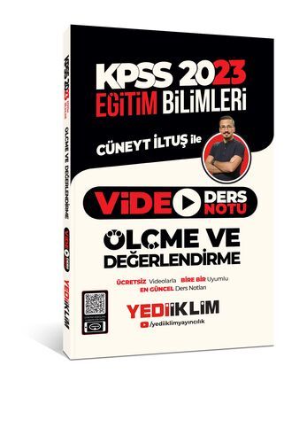 Yediiklim Yayınları 2023 KPSS Eğitim Bilimleri Ölçme ve Değerlendirme Video Ders Notu