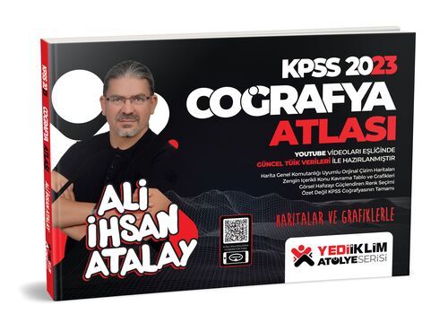 Yediiklim Yayınları 2023 KPSS Atölye Serisi Haritalar ve Grafiklerle Coğrafya Atlası